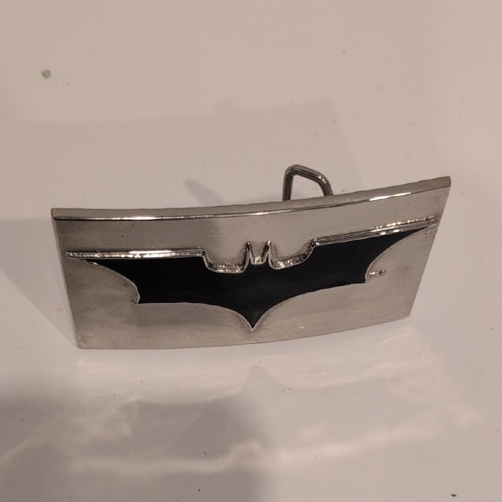 Batman Silver and Black Belt Buckle
